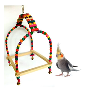 Birds Swing Toy House Shape for Cage Accessory Perch Bird Toy for Budgies, Cockatiel, Parrot, Java, Finch, Canary and Other Small Birds