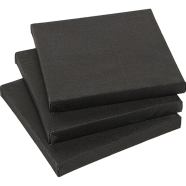 Black Canvas For Painting- 10X10 INCH 