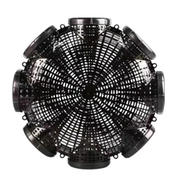 Black Fish Net Cage 8-hole Loach Trap Fishing Pot, Mud Cage Plastic Finless Eel Cage icon