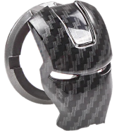 Black Panther 3d Adhesive Motorcycle Car Engine Ignition Start Stop Key Cover Carbon Fiber Anti Scratch 1 Piece