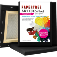 Black Premium Canvas 6x8 Inch 3 PCS COMBO