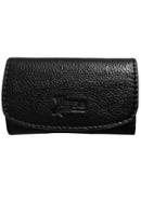 Black Round Shape Leather Key Holder Wallet SB-KR12