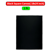 Black Square Canvas 18x24 inch