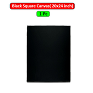 Black Square Canvas 20x24 inch