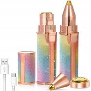 Rechargeable Glitter Rainbow 2 in 1 Blawless Women Hair Remover Eyebrow Trimmer