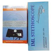 Blood Pressure Machine Monitor Sphygmomanometer- Analog Aneroid BP Machine Set With Stethoscope (IML)