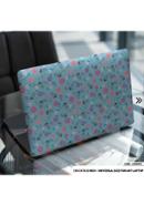 DDecorator Blue Flower Pattern Floral Design Laptop Sticker - (LSKN976)