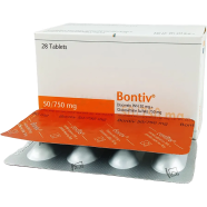 Bontiv 750 mg Plus 50 mg 4's Strip Tablet icon