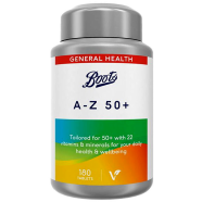 Boots A-Z 50 Plus Complete Vitamins And Minerals - 180 Tablets