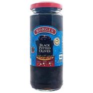 Borges Pitted Olives Black - (340 gm)