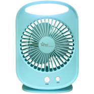 Bright Star BS-L2895 Rechargeable AC/DC Multiple Modes Portable Fan - Blue