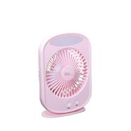 Bright Star BS-L2895 Rechargeable AC/DC Multiple Modes Portable Fan - Pink