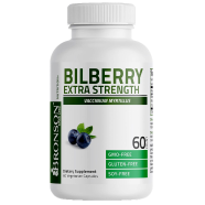 Bronson Bilberry Extra Strength Vaccinium Myrtillus - 60 Vegetarian Capsules -522738462