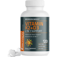 Bronson Vitamin K2 plus D3 5,000 IU (125 mcg) – 120 Capsules