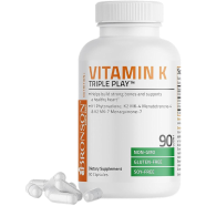 Bronson Vitamin K Triple Play Supplement - 90 Capsules