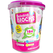 Building Blocks For Kids Bucket System 184 Pc'S Multi-Color Blocks -124138222