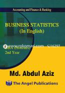 Business Statistics in English Code: 222509 and 222401 - BBA Honours 2nd Year