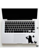 DDecorator Butterfly and Cat Laptop Sticker - (LS107)