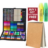 288 Pcs Art set, Kids Colors Pencil Drawing Art Set Get Drawing Pad And Two Highlighter Free - Buy 1 Get 2 Free