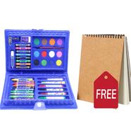 Buy 1 Children Painting-Drawing Set 42Pc Get 1 Handmade Drawing Pad A5 Size 20 Pages Free - Buy 1 Get 1 Free