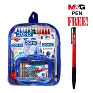 Buy 1 DOMS Smart Kit Full Bundle Value Pack With Transparent Zipper Bag Get 1 M and G Pen Free - Buy 1 Get 1 Free