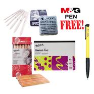 Buy 1 Mont Marte Sketch Combo Set Get 1 M and G Pen Free