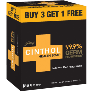 Buy 3 Get 1 Free Godrej Cinthol Soap Health Plus Germ Protection 100g