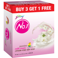 Buy 3 Get 1 Free Godrej No.1 Jasmin Soap 100 gm