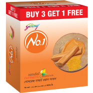 Buy 3 Get 1 Free Godrej No.1 Soap Sandal 100g