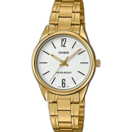 CASIO Gold Plated Case SS Band Women's Watch - LTP-V005G-7BUDF