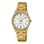 CASIO Gold Plated Case SS Band Women's Watch - LTP-V005G-7BUDF