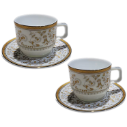 CHINBULL Cup ‍And Saucer (2 plus 2)=4 Pcs Set - W4E4/706 