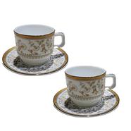CHINBULL W4E4/706 Cup ‍And Saucer (2 plus 2)=4 Pcs Set