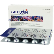 Calcixen500 mg plus 200 IU 10's Strip Tablet