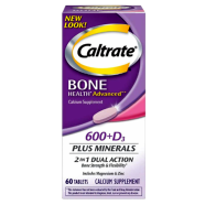 Caltrate Calcium And Vitamin D3 Supplement 600 Plus D3 Plus Minerals Tablet 600 mg(USA) - 60 Tablet 