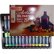 Camel Artist Oil Pastels 25 shades Box for professional artists.