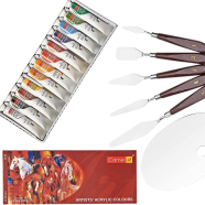 Camel Artists Acrylic Color set Palette Knife Set Color Palette COMBO