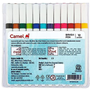 Camel Brush Pens Assorted pack of 12 Shades 