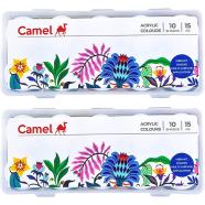 Camel Fabrica Acrylic And Fabric Ultra Color for multi surface painting 10 Shades-15ml