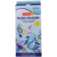 Camel Water Based Glass Color - 10ml Each, 6 Shades