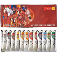 Camel / Camlin Artists Acrylic Color Tube 12 Shades 20ml