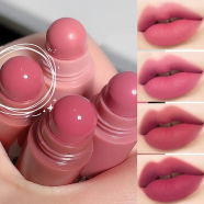 Cappuvini 4 In 1 Waterproof Long Lasting Non-Stick Cup Lip Gloss Matte Velvet Lipstick Pen Crayon Lipstick Fashion Red Lip Tint