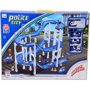 Car Racing Set Parking Set Toy for Kids with 3 Cars and a Helicopter (P3688)
