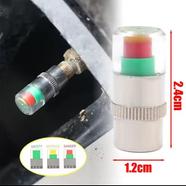 Car Tire Pressure Monitoring System Gauge Cap Sensor Indicator Anti-theft 3 Color Eye Air Pressure Gauge 4 Pcs icon