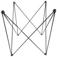 Carrom Board Folding Wide Metal Stand 18 Inch