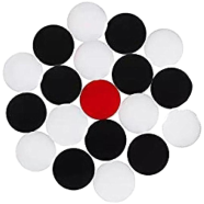 Carrom Guti Set and Striker with Extra 5 Guti icon
