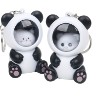 Cartoon Cute Panda Keychain Adorable Animal Keyring Men and Women Kids Bag Pendant Car Key Chain Key Ring Gift for Children.