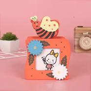 Cartoon Wooden Pencil Holder - Orange - 1 Pcs - C000129O