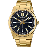 Casio Analog Black Dial Watch For Men - MTP-VD02G-1EUDF