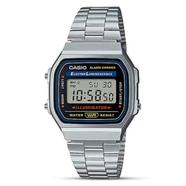 Casio Classic Illuminator Digital Watch Silver Chain - A168WA-1WDF